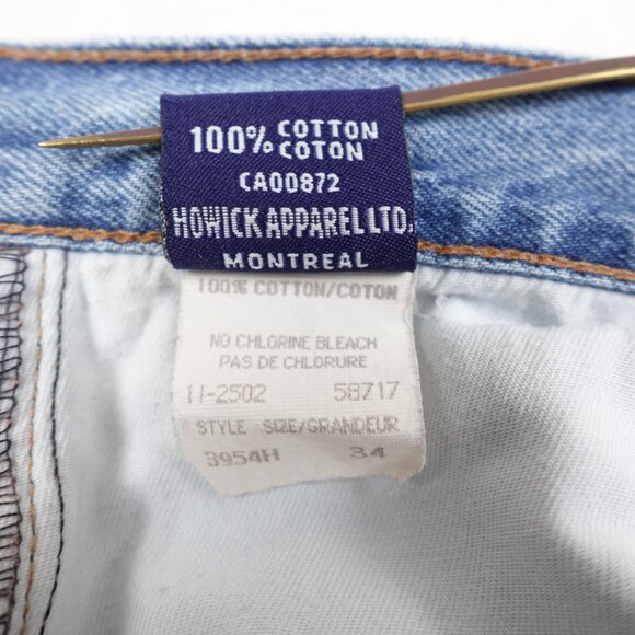 Vintage 90s Ikeda Relaxed Fit Tapered Leg Jeans Men's 32x32 Made in Canada - Picture 4 of 10